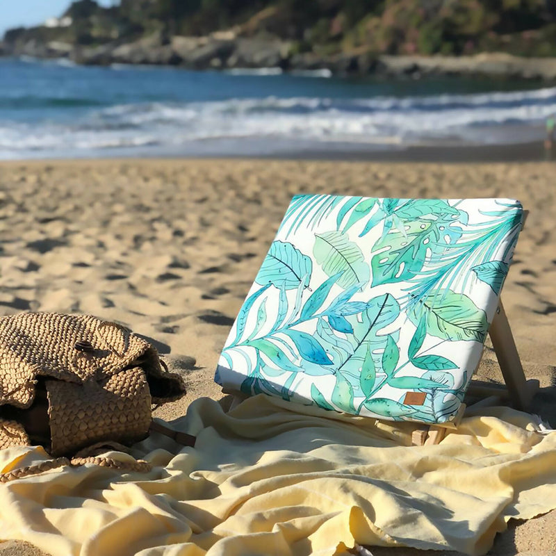 Reposera o respaldo de playa sustentable botánico Paper Home