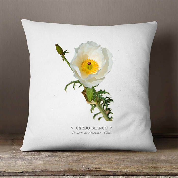 Funda de cojín Cardo Blanco