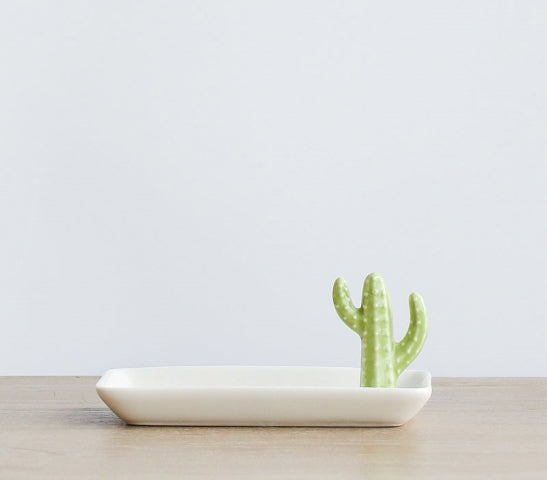 Joyero Bandeja de Cactus Decorativo