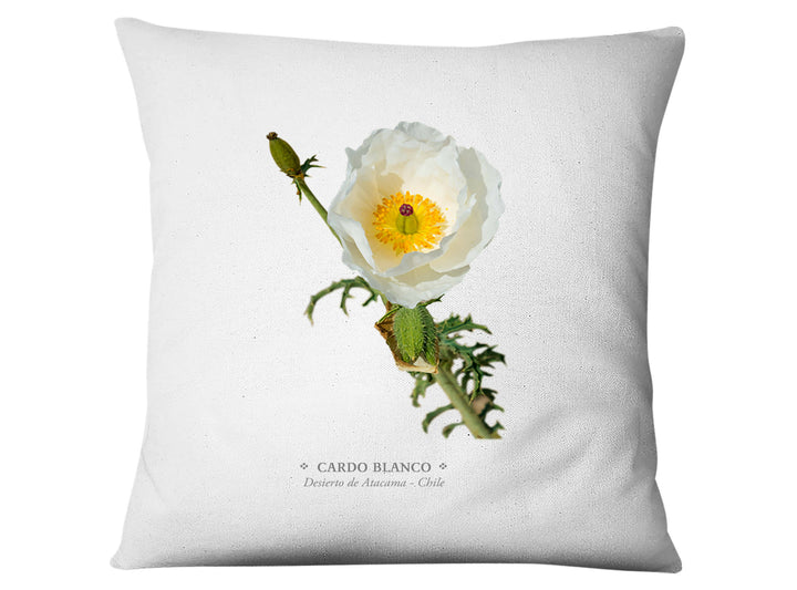 Funda de cojín Cardo Blanco