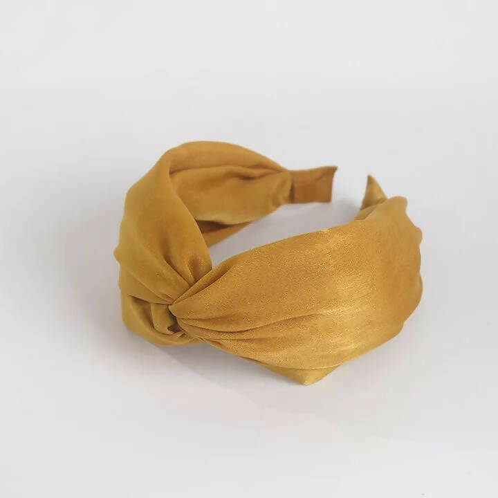 Cintillo Turbante Valentina Raso Amarillo