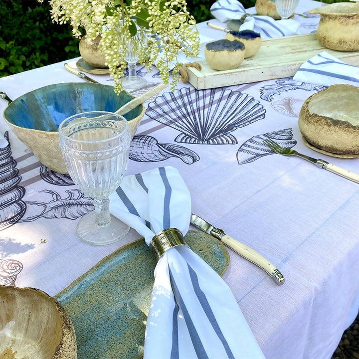 Set 4 Servilletas Bahía Azul - Velo Organza