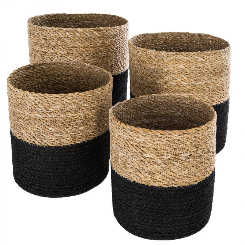 Set 4 Canastos Yute Emmet Bicolor