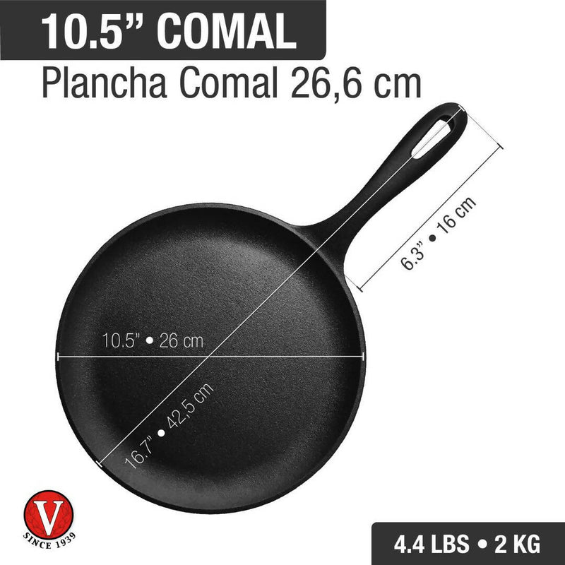 Panquequera Hierro Fundido 26 cm Precurada Victoria