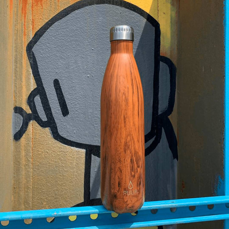 Botella Térmica Puur Bottle Wood 750 ml