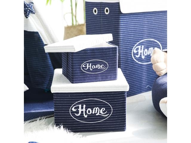 Set cajas Navy Home grande mediana pequeña