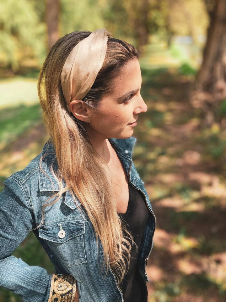 Cintillo Turbante Valentina Raso Nude