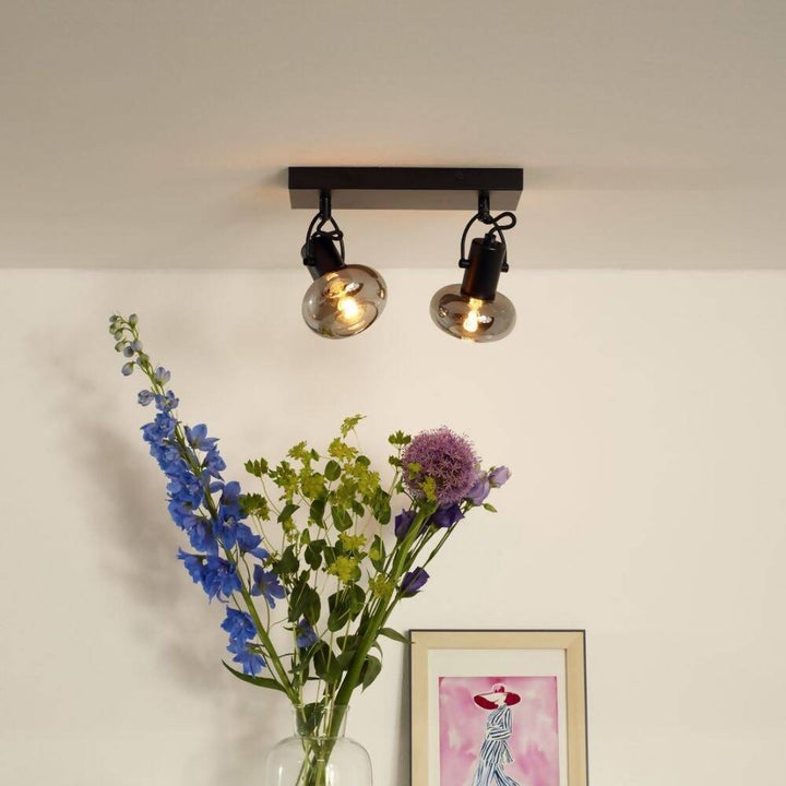 BARRA DIRECCIONAL MADEE NEGRO 2xE14