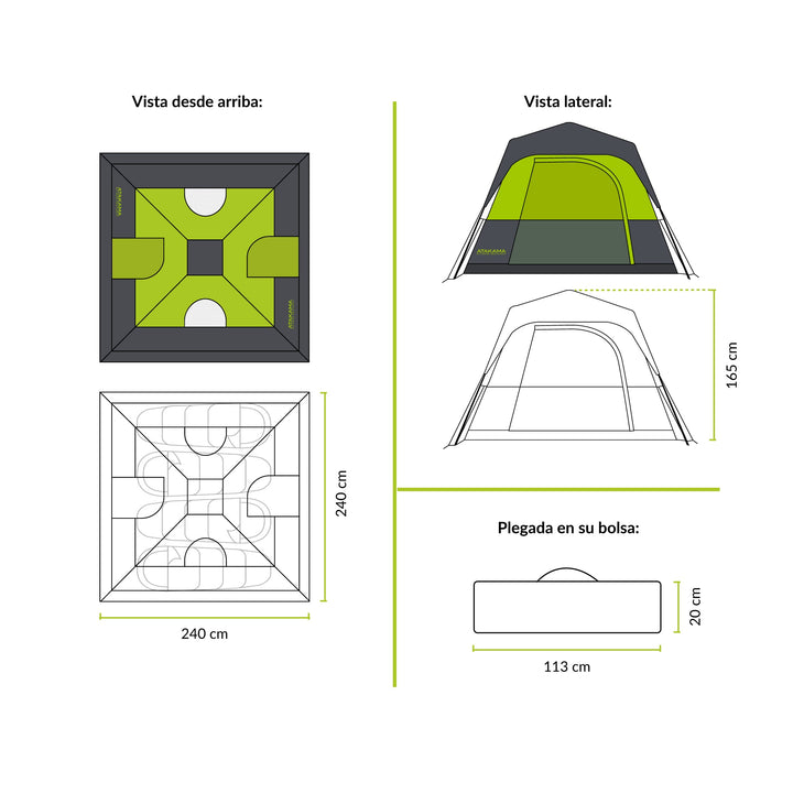 Carpa Instantánea Portofino 4P