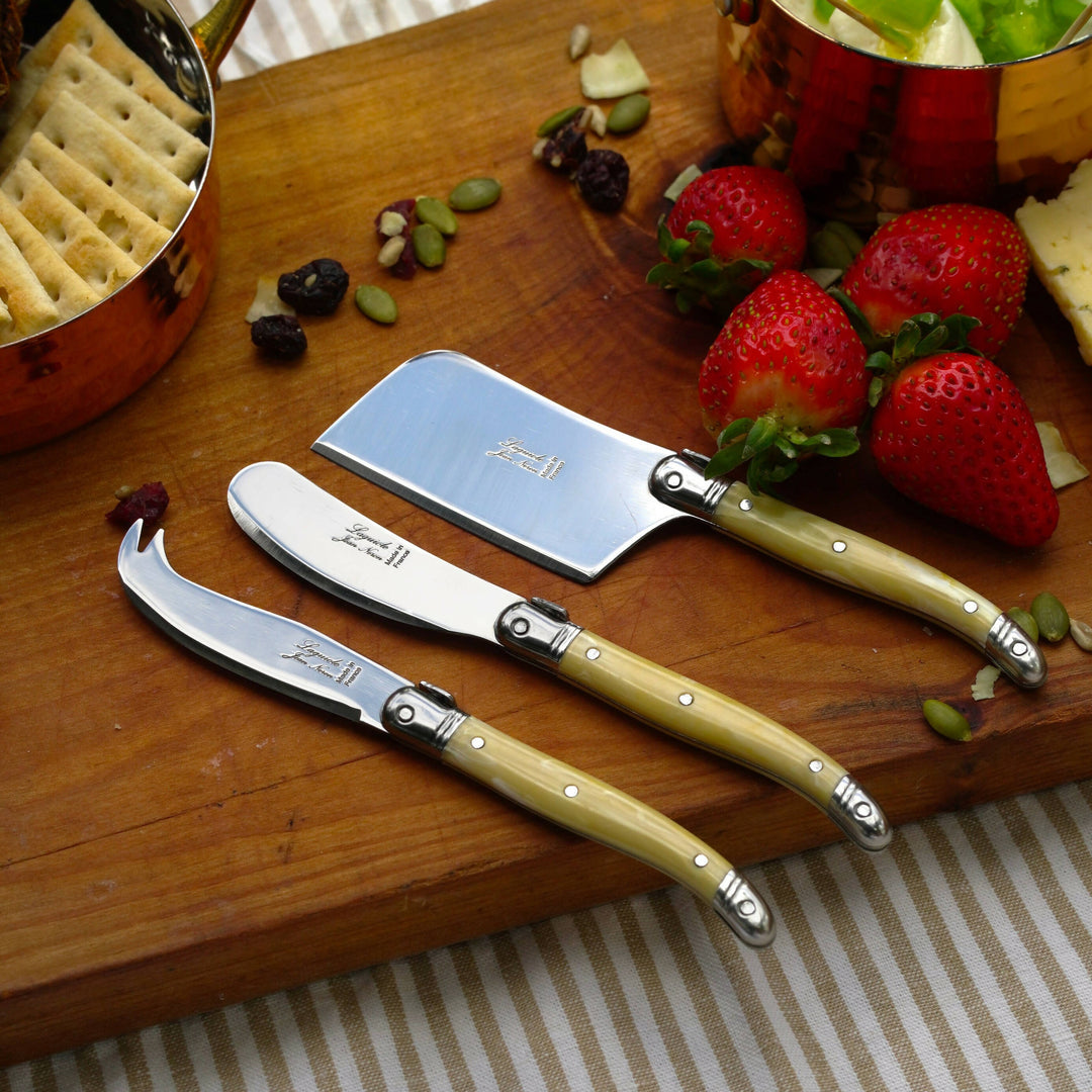 Set 3 Mini Cuchillos Laguiole Mármol