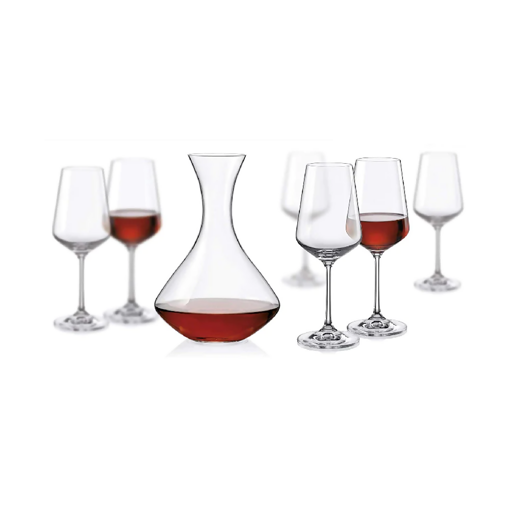 BOHEMIA SET 7 PIEZAS DECANTER + COPAS