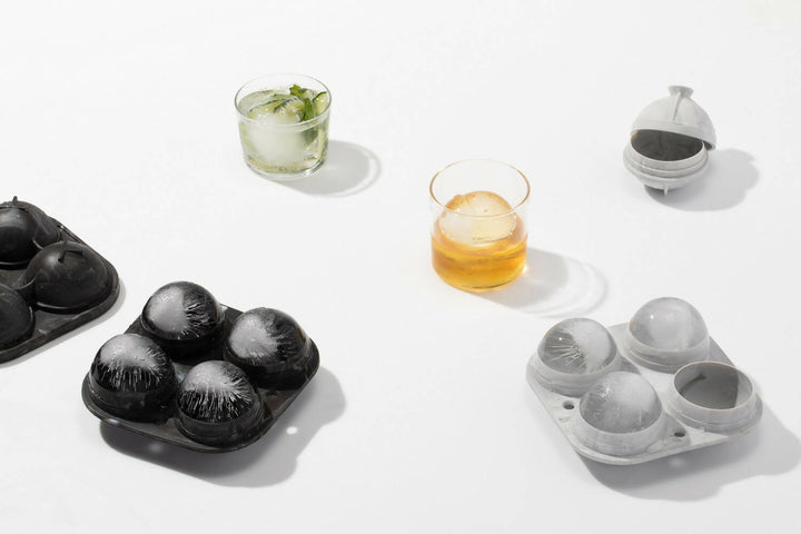 Cubetera Silicona Peak Sphere Ice Tray 4 Hielos Esféricos