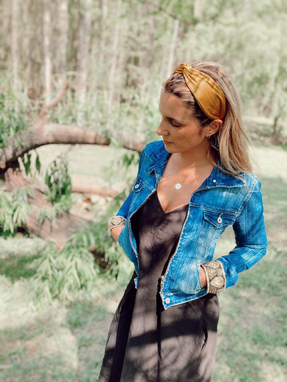 Cintillo Turbante Valentina Raso Amarillo