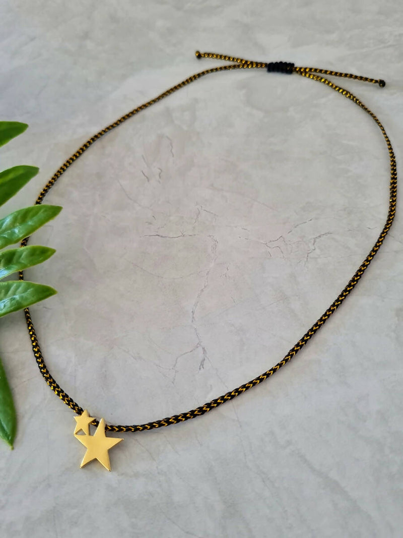 Collar Lluvia de Estrellas Chocolate