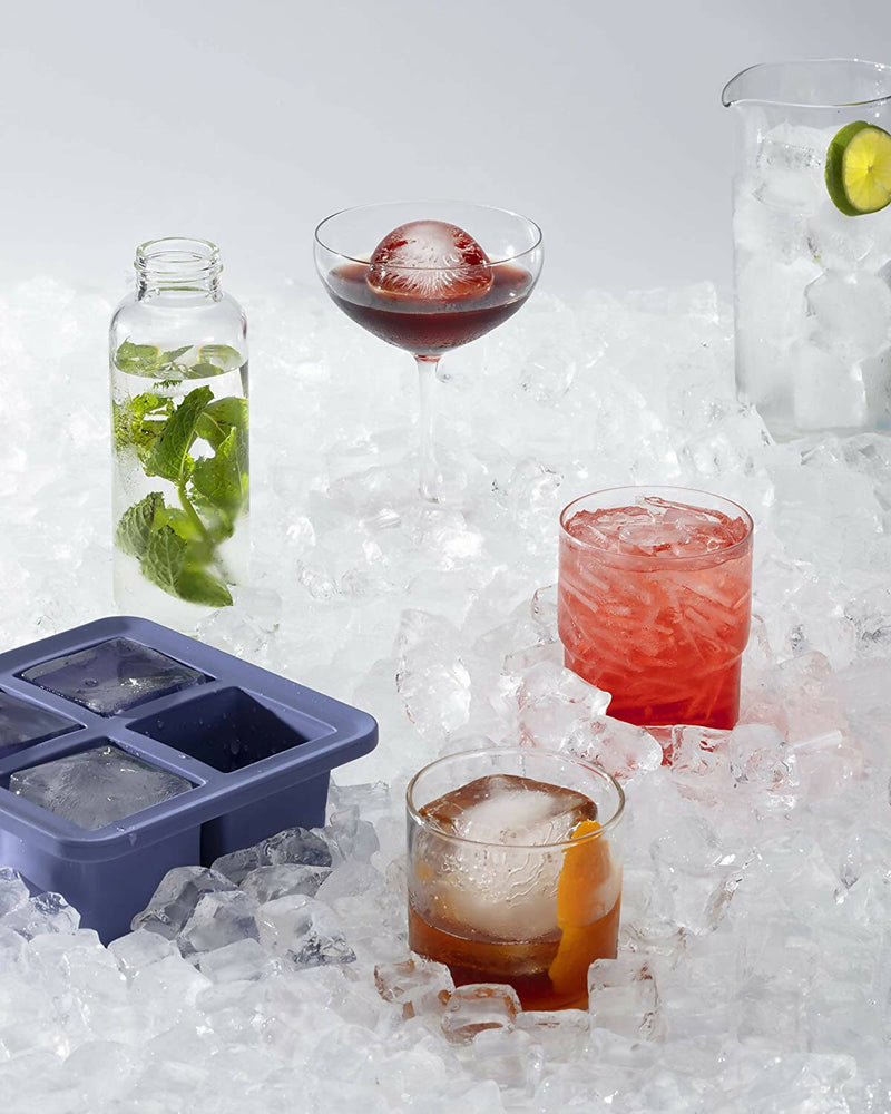 Cubetera W&P Peak Ice Works 4 Hielos Extra Grandes con Tapa