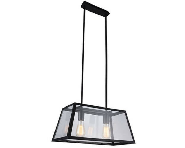 Lámpara Colgante Vanko 2 Luces Negro