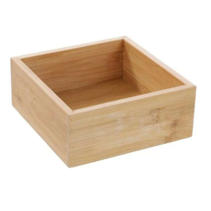 Caja Organización De Bambú 15 x 15 Box Sweden