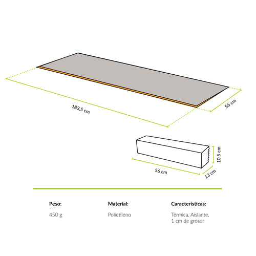 Colchoneta Aislante La Campana Atakama Outdoor