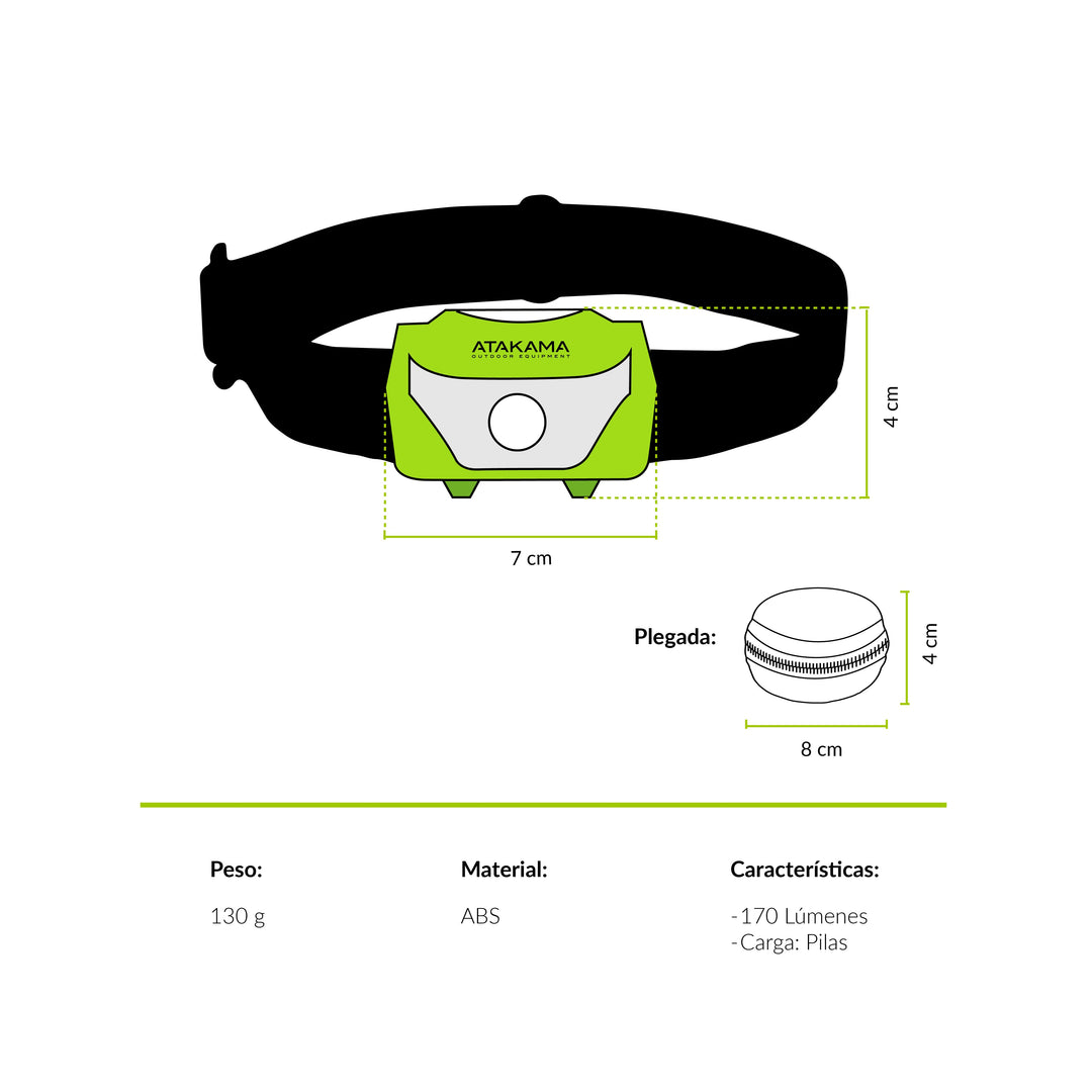 Linterna Frontal Alma 170lm