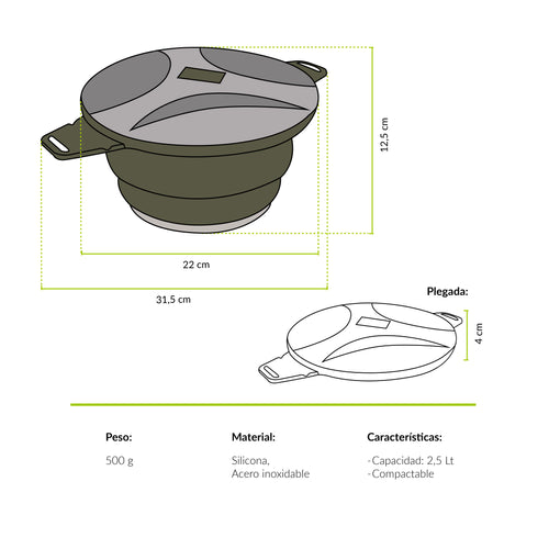 Olla Plegable Maqui