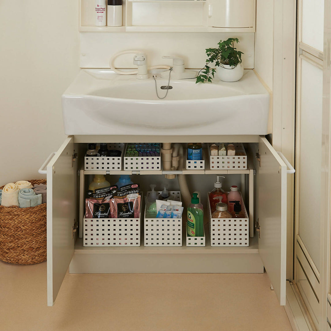 Canasto Organizador Like It con 2 Divisores 28 x 14 cm