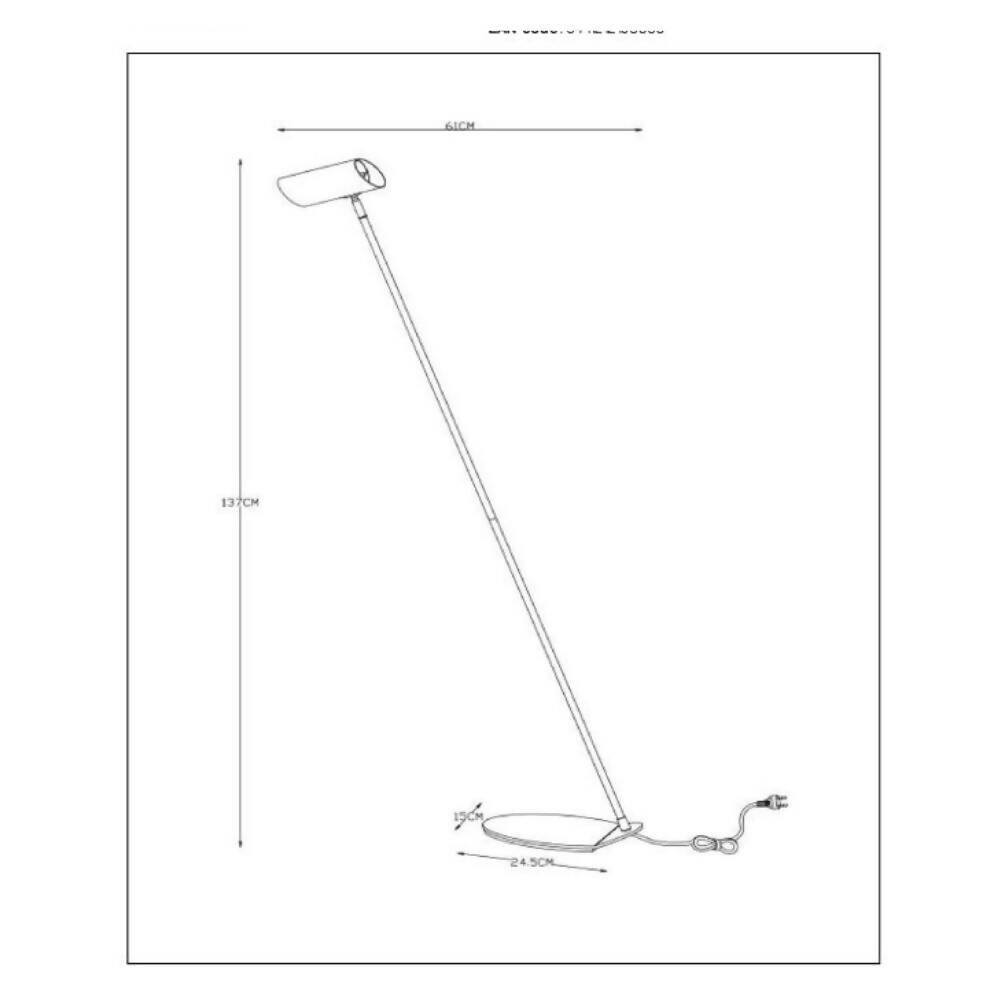 LAMPARA DE PIE HESTER 1xGU10