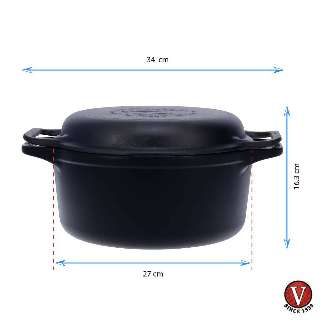 Combo Cooker de Hierro Fundido 5.7 Lts Victoria
