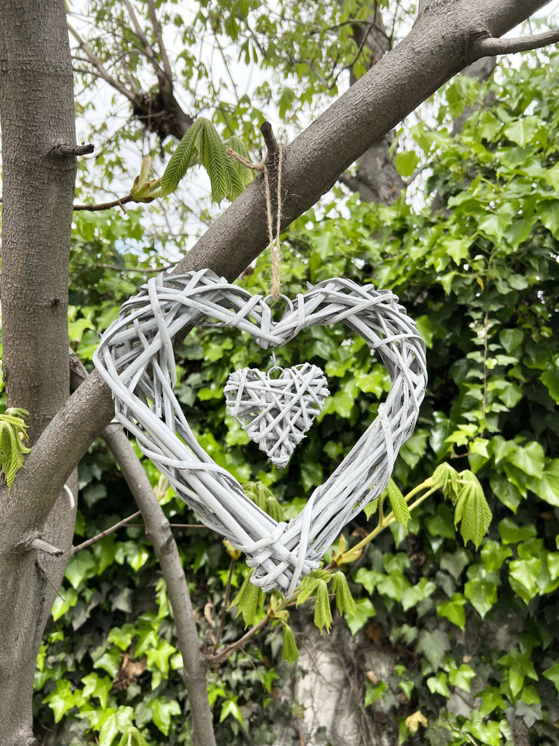CORAZON COLGANTE GRIS M