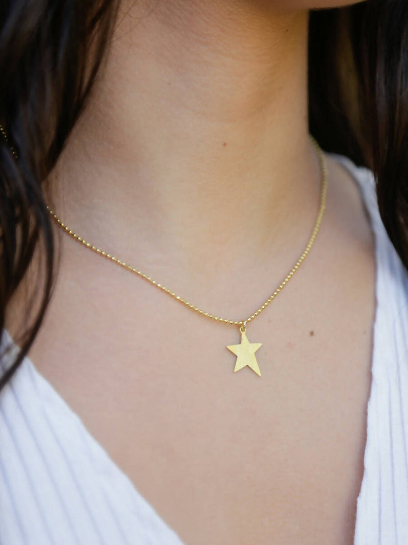 Collar Calma Estrella Irregular Oro 3- LD827
