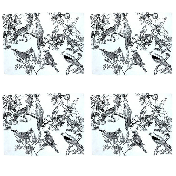 Set Individuales Velo Organza - Aves Chilenas