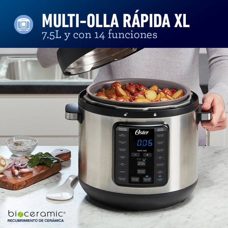 Multi-olla rápida XL 7,5 litros con 14 funciones CKSTPCEC8801 Oster®