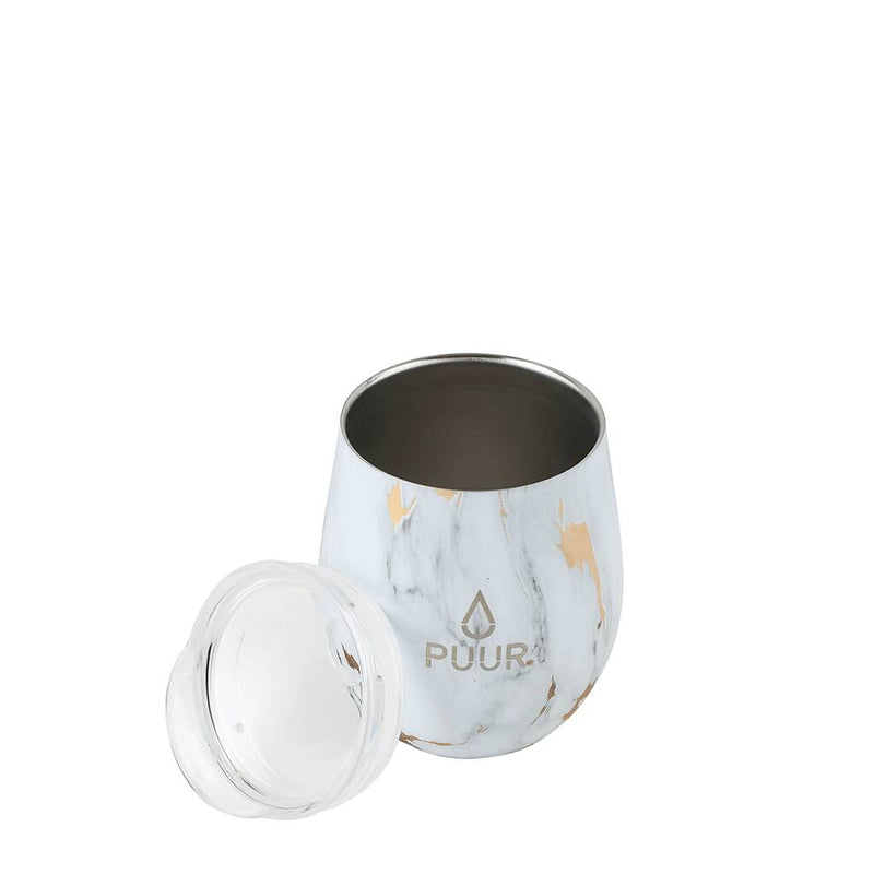 Vaso Térmico Puur Cup Gold Marble 240 ml