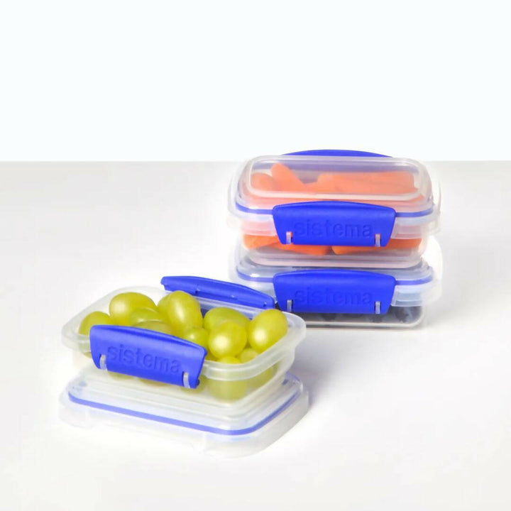 Set 3 Contenedores Klip It 200 ml Sistema