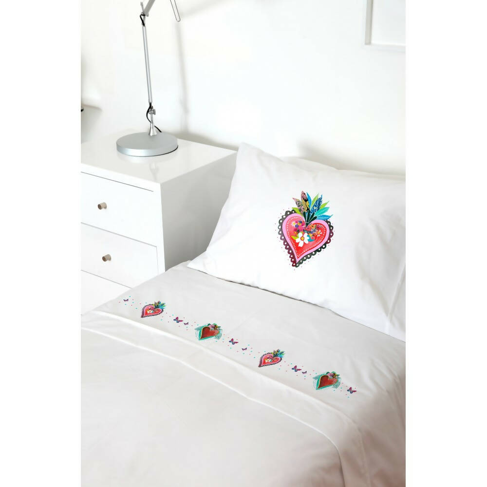 Juego de Sábanas Corazón Frida