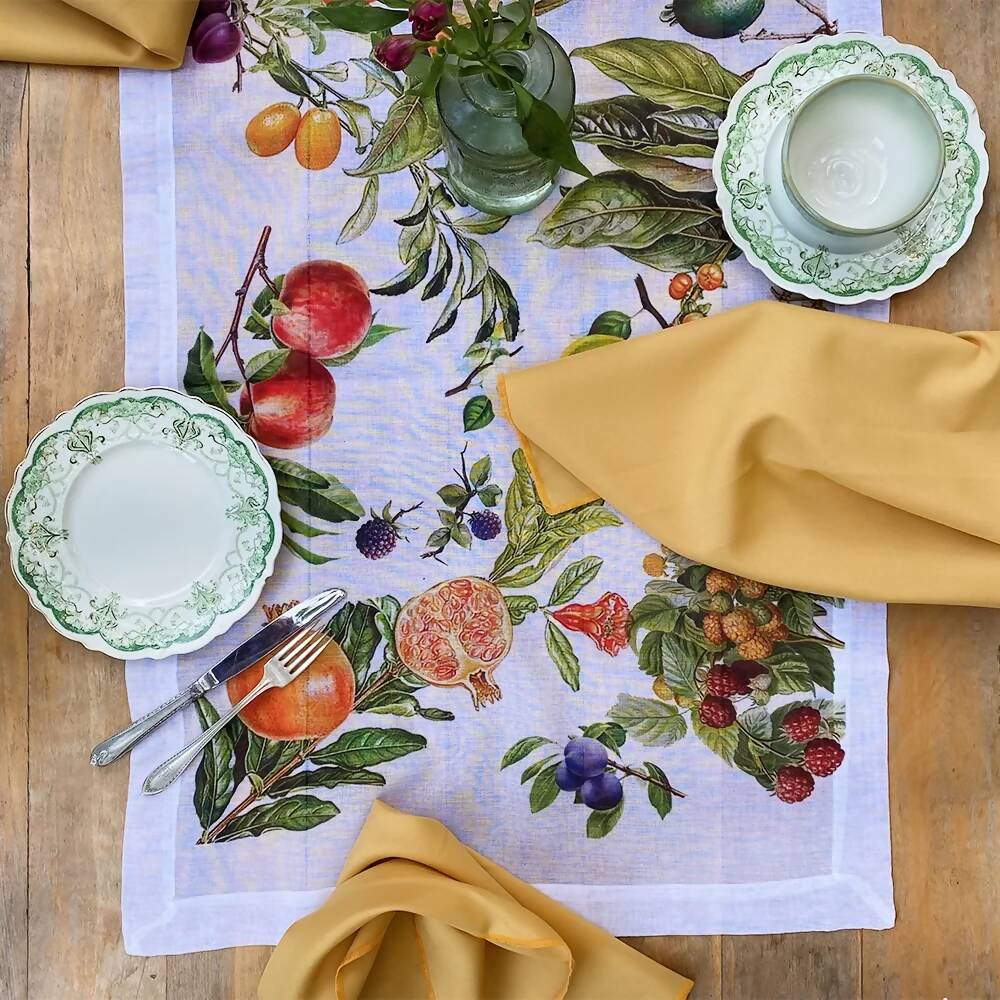 Set Individuales Velo Organza - Frutas