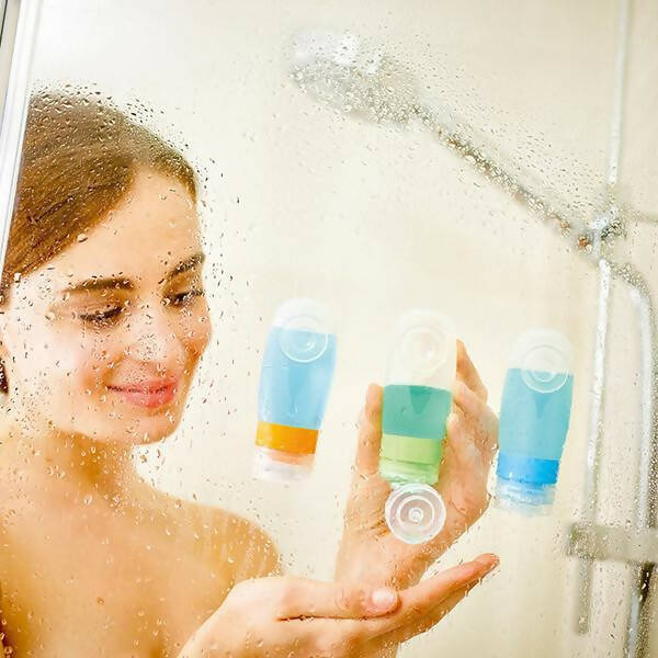 Set 3 Botellitas Silicona Cabina 60 ml