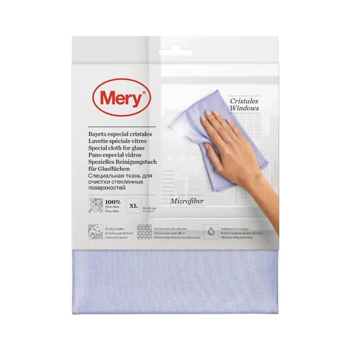 Paño especial cristales 100% microfibra Mery