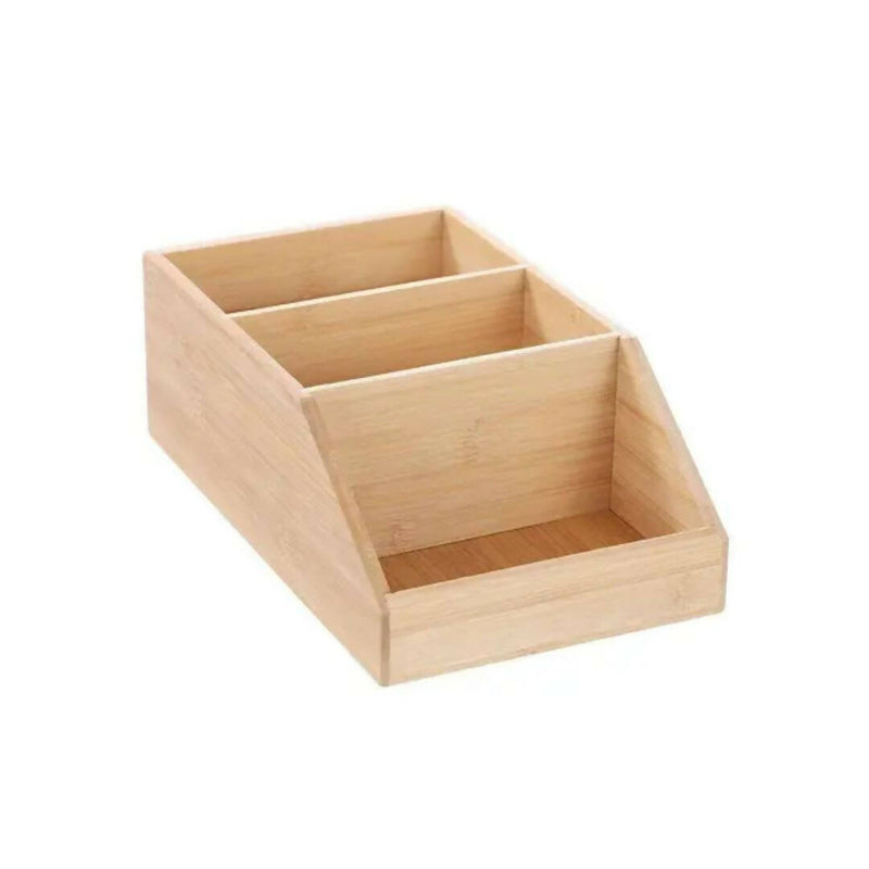 Caja Organizadora De Bambú 3 Secciones Box Sweden