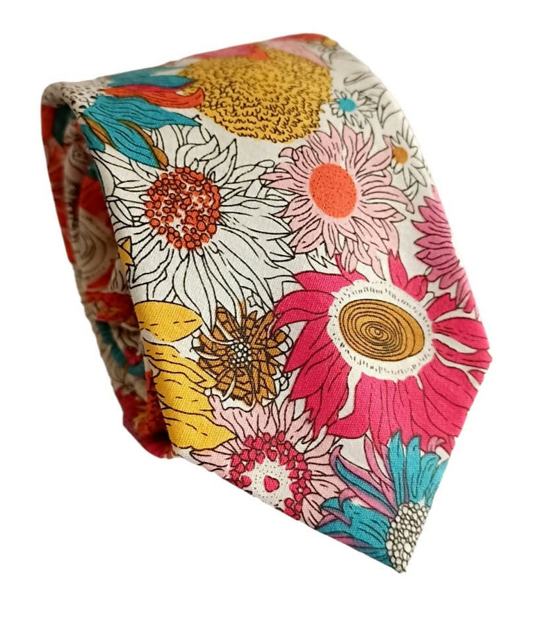 Corbata algodòn diseños floral Summer
