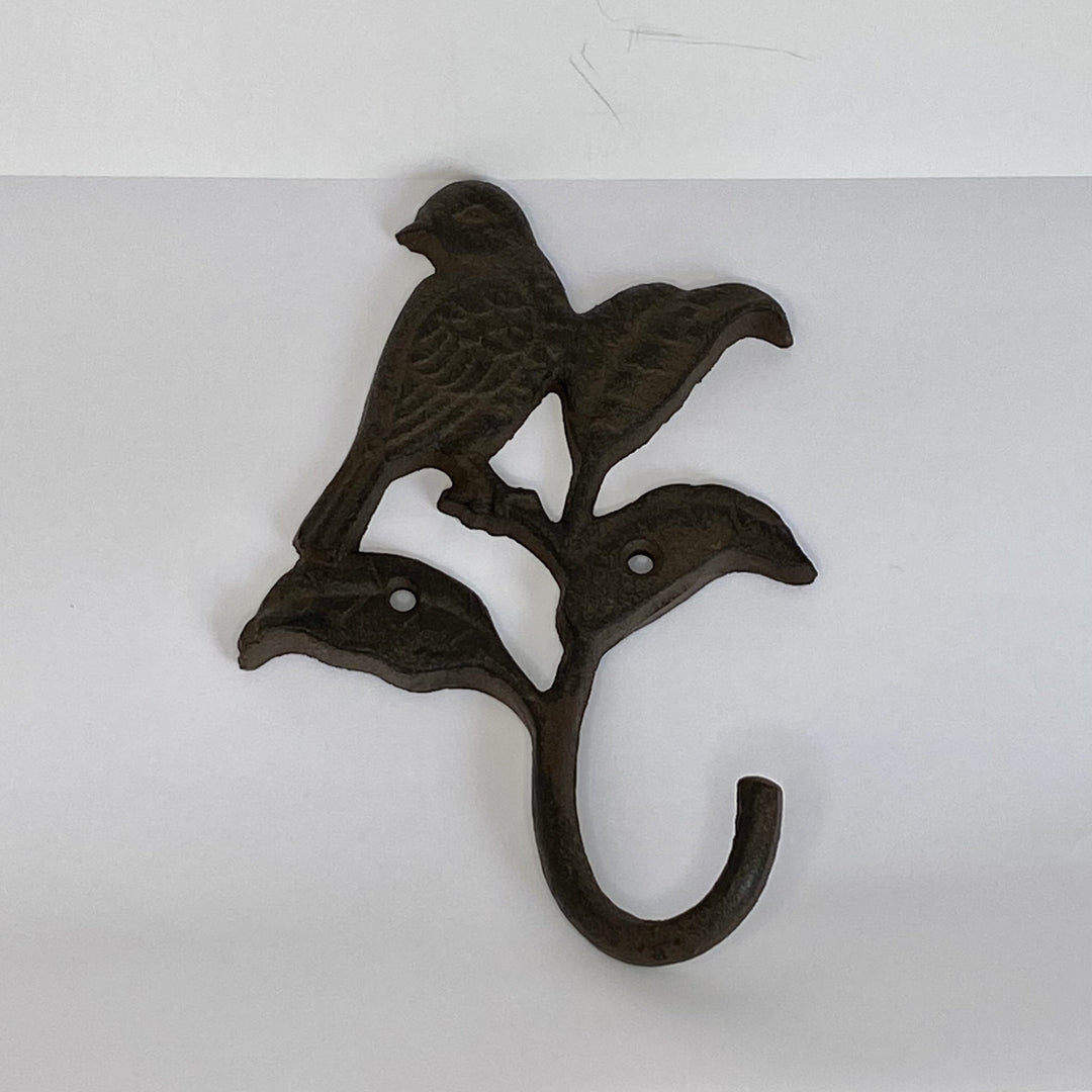 Perchero de Hierro Pájaro en Rama