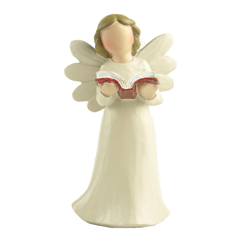 Figura de Ángel con Libro Rojo