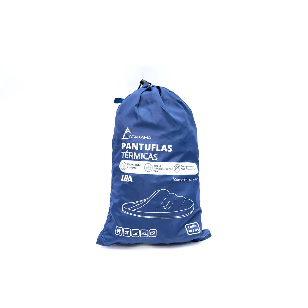 Pantufla Loa Azul