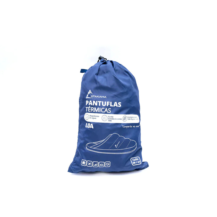 Pantufla Loa Azul