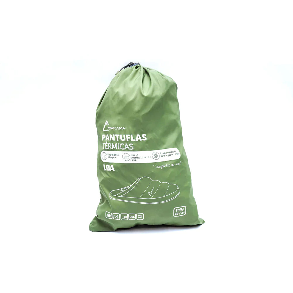 Pantufla Loa Verde