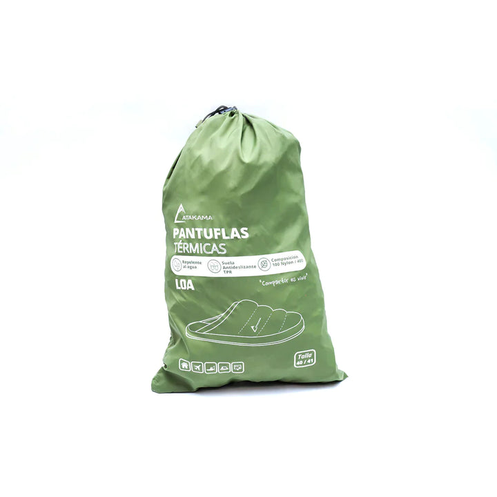 Pantufla Loa Verde