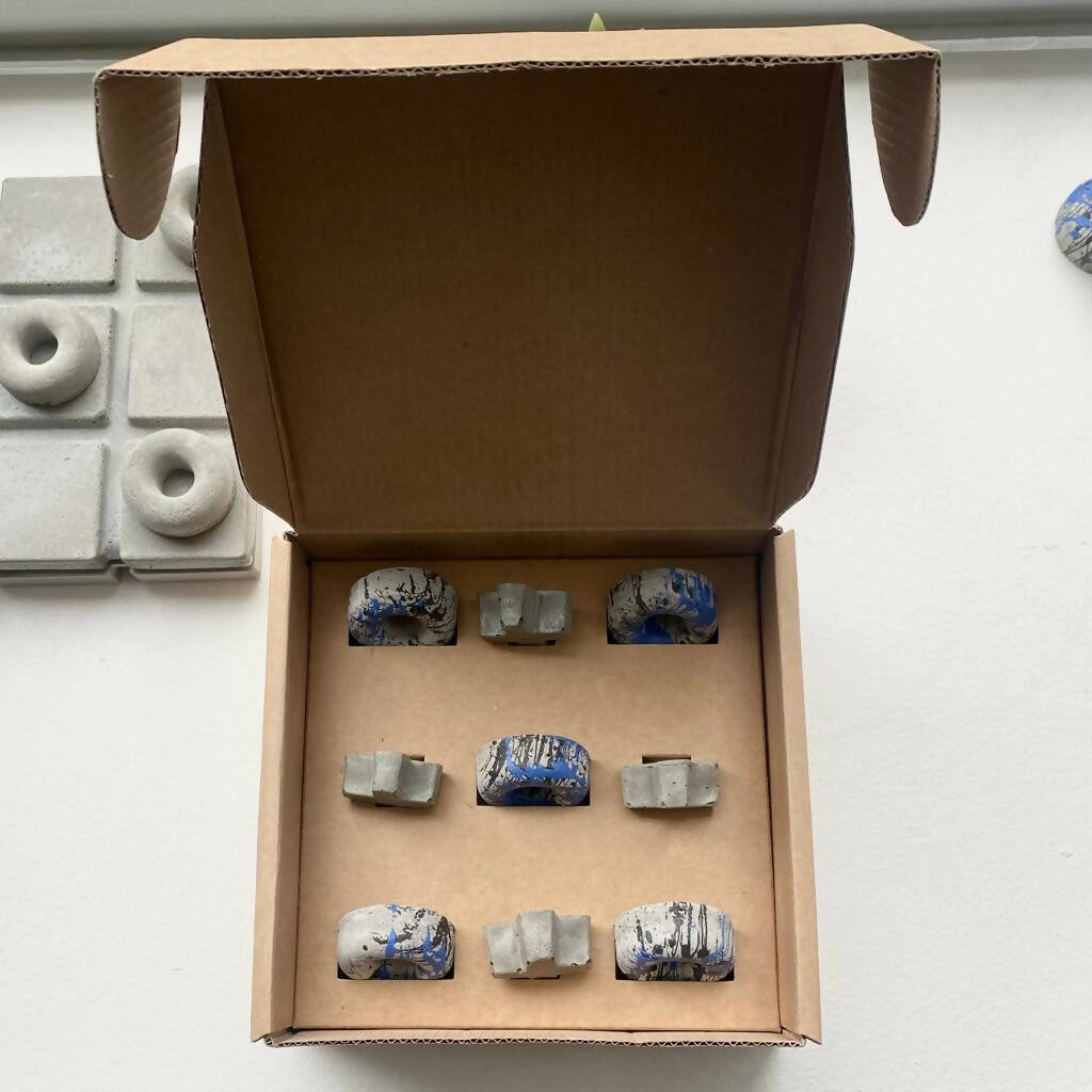 Juego Gato Hormigón BETOH® Azul/Natural/Negro