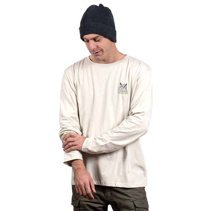 Polera Manga Larga Hombre Beige Tucúquere