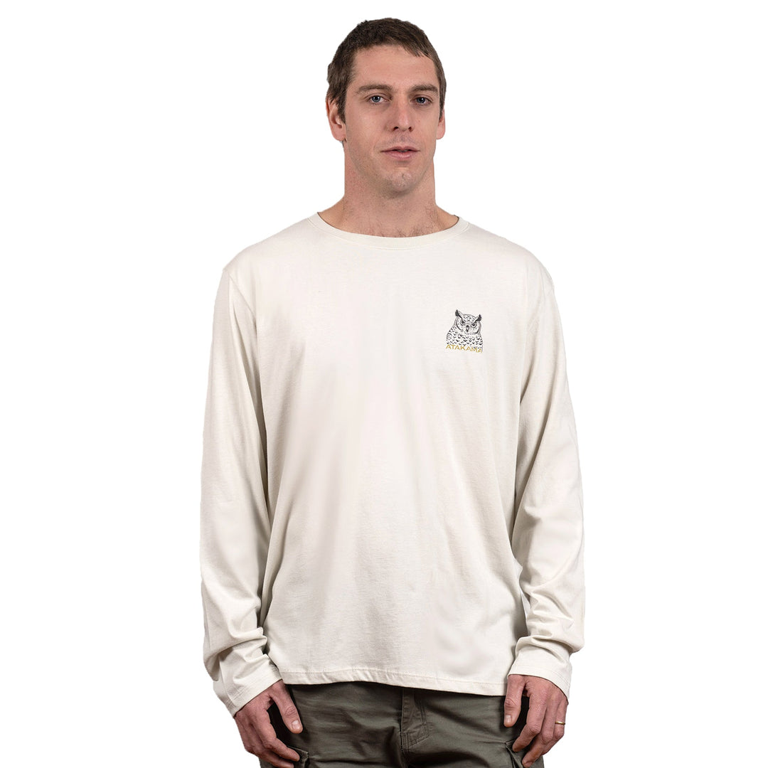 Polera Manga Larga Hombre Beige Tucúquere
