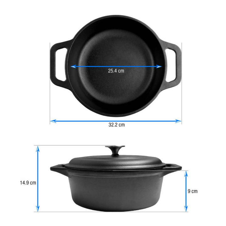 Olla Horno Hierro Fundido 3.8 Lts Esmaltada Victoria