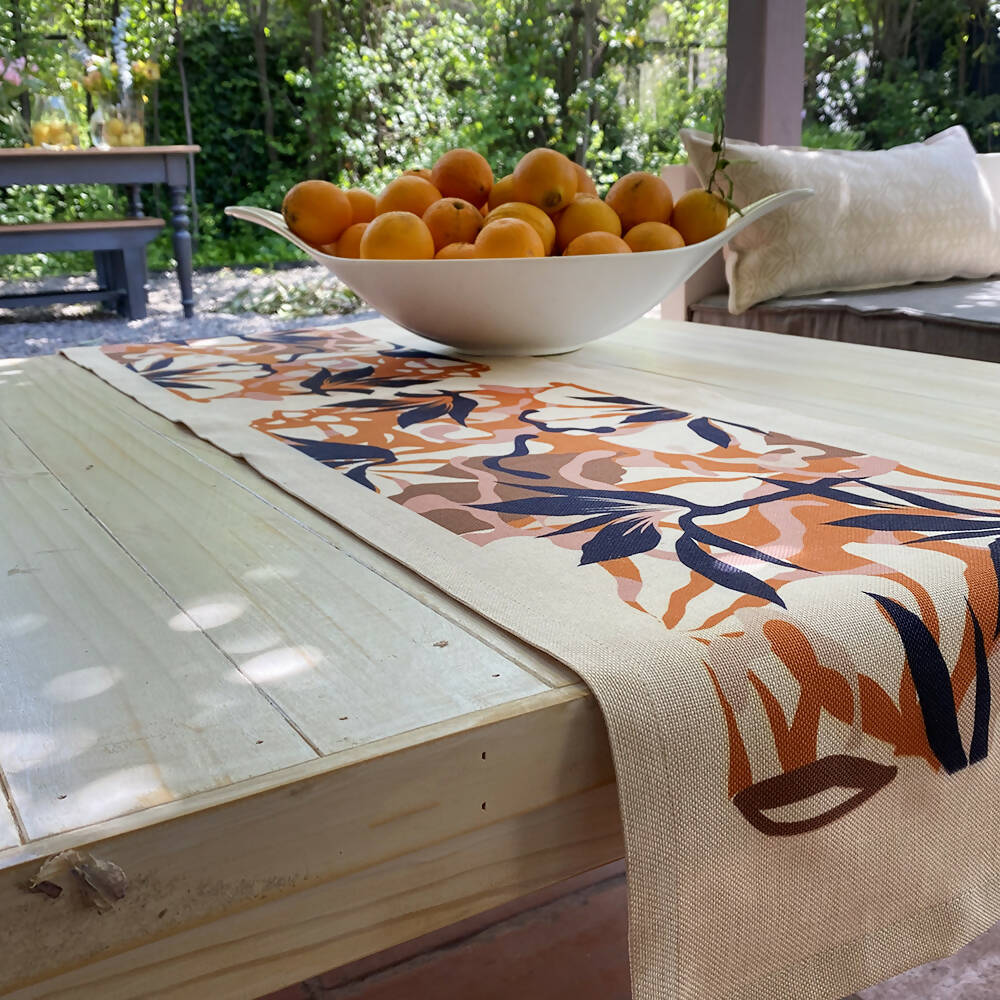 Camino de Mesa Linet Natural - Exótica